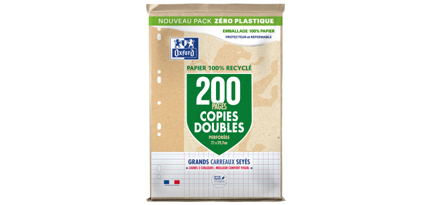 Copies Doubles Oxford Perforees 210X297 Etui 200P Optik P. Recycle Seyes