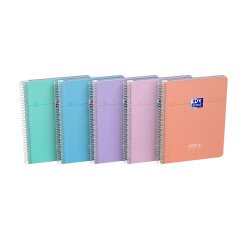 Cahier oxford smart integrale 170x210 endosse 180p 5pages assorti