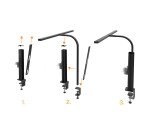 Lampe strata lumino screen led unilux noir