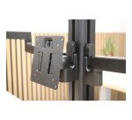 Tête vesa 75 et 100 simple écran axio unilux noir