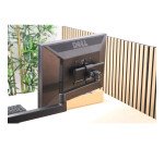 Barre transversale à simple écran axio unilux noir