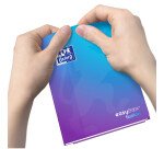 Cahier easybook fusion agrafe 170x220 96p optik p. seyes endosse polypro 96pages assorti