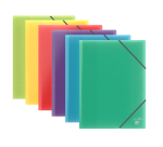 Protege-Docs Oxford School Lif A4 40 Poch PP Translucide Elastique Assorti Pav