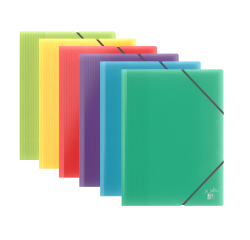 Protege-Docs Oxford School Lif A4 40 Poch PP Translucide Elastique Assorti Pav