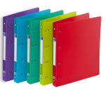 Classeur Oxford School Life A4+ D30 4An Rond PP Transl Assorti Pav