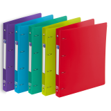 Classeur Oxford School Life A4+ D30 4An Rond PP Transl Assorti Pav