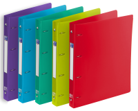 Classeur Oxford School Life A4+ D30 4An Rond PP Transl Assorti Pav