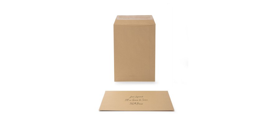 Pochette Sans Marque 162X229 90G Auto Adhesive Kraft