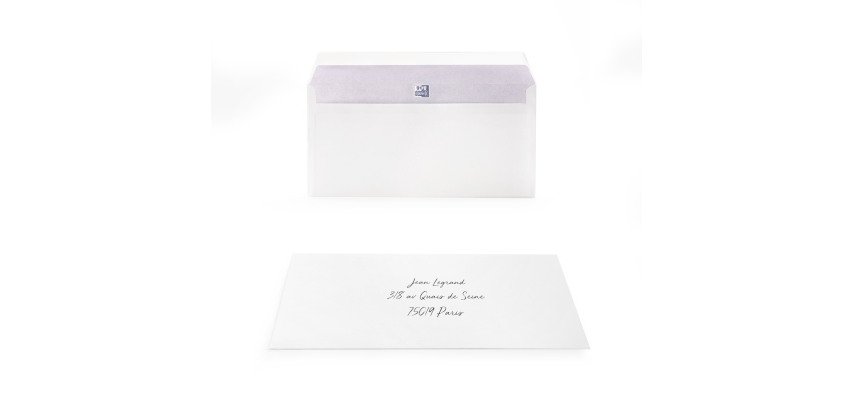Enveloppe 110 x 220mm 80grs - Paquet de 500
