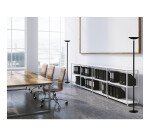 Lampadaire led first unilux prise europe noir