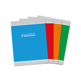 Cahier Conquerant Classique Agrafe 170X220 32P 90G Seyes Assorti