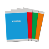 Cahier Conquerant Classique Agrafe 210X297 48P 90G Seyes Assorti