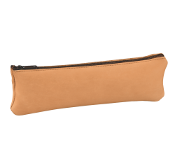 Fourre-Tout Plat Oxford Cuir Naturel Beige