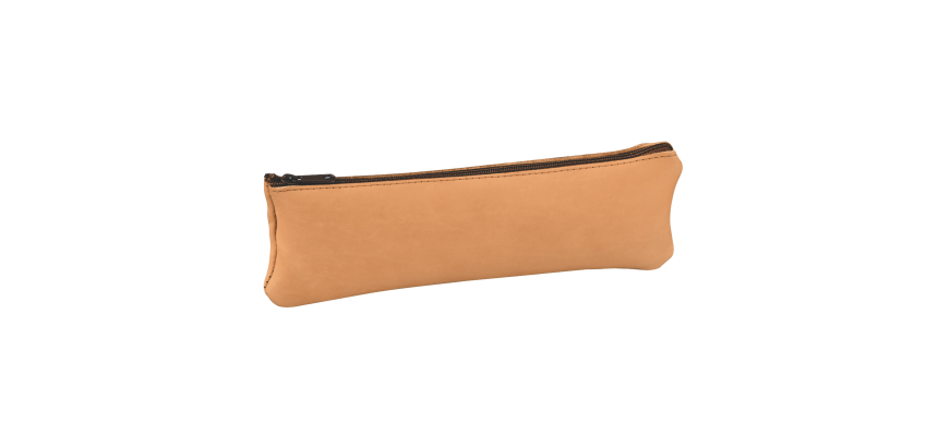 Fourre-Tout Plat Oxford Cuir Naturel Beige