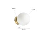 Aplique Mahala de acero y cristal glaseado