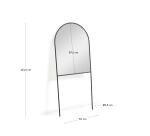 Espejo de pie Nazara metal negro 70 x 161 cm