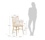 Chaise avec accoudoirs Tressia