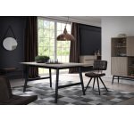 Espejo Raintree de madera negro Ø 50 cm