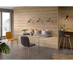 Silke kussen mosterd