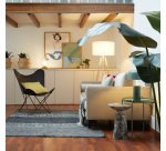 Videl table lamp in metal and marble