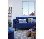 Table basse Essi à roulettes en acacia massif Ø 65 x 60 cm