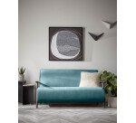 Aplique Ginebra de acero con acabado blanco