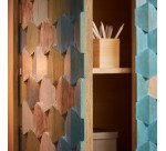 Armario Kyle de madera maciza de mango 85 x 140 cm