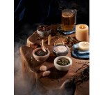 Table basse Essi à roulettes en acacia massif Ø 65 x 60 cm