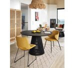 Armario Nalu de madera maciza de mindi y ratán 90 x 175 cm