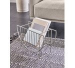 Aubrey silver magazine rack