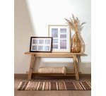 Jarrón Brenna de vidrio marrón 100% reciclado 36 cm