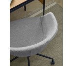 Chaise de bureau Yvette gris clair