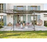 2-zitsbank Nadin in terracotta touw en van gegalvaniseerd staal 135 cm