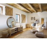 Escritorio Curie madera maciza caucho 120 x 60 cm