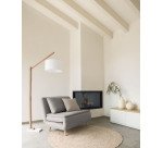 Tapis rond Takashi 100 % laine gris