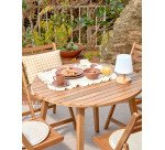 Lámpara de mesa Ambar de polietileno y madera