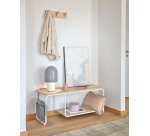 DE_Lampe Brittany en métal peint blanc et gris