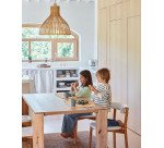 Pantalla para lámpara de techo Nathaya de bambú con acabado natural Ø 46 cm