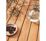 Jarrón Brenna de vidrio transparente 100% reciclado 18 cm