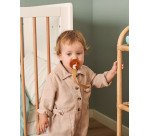 Cuna evolutiva Maralis de madera maciza de haya con acabado blanco 70 x 140 cm