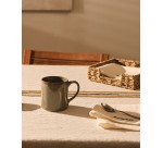 Taza Lescala de cerámica azul