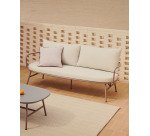 Bramant 2 seater steel sofa with mauve finish, 175.5 cm