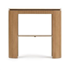 Licia console table with 1 drawer, solid mango wood, 120 x 110 cm