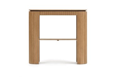 Licia consoletafel met 1 lade in massief mangohout 120 x 110 cm