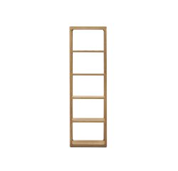 Estantería Maymai con estructura de madera maciza de roble 60 x 193 cm