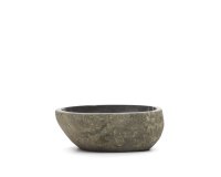 Lavabo encimera Tetsu de piedra Ø 40 cm