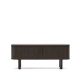 Mailen 2 door TV stand in ash veneer with a dark finish 120 x 50 cm