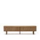 Mailen 2 door TV stand in ash veneer with a natural finish 200 x 50 cm