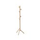 Nadue coat rack in solid beech wood with natural finish 170 cm