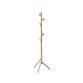 Nadue coat rack in solid beech wood with natural finish 170 cm